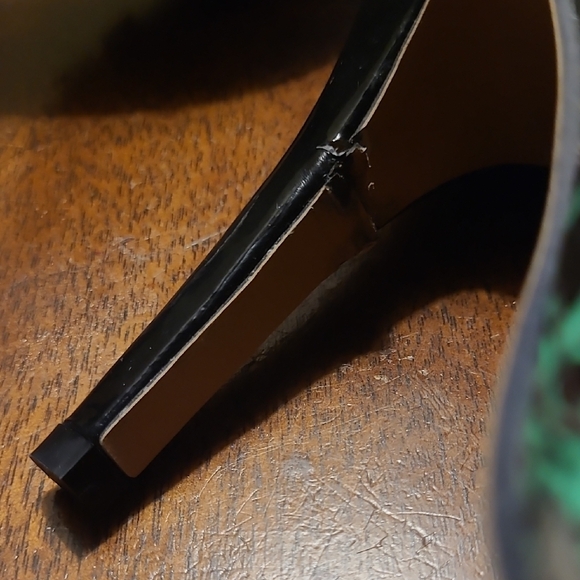 Iron Fist Black and Red Patterned Heels - Picture 8 of 11